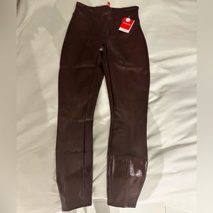 Patent Leather Spanx Leggings - Petite
